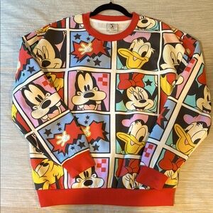 Disney Character Print Men's Sweater - Multicolor